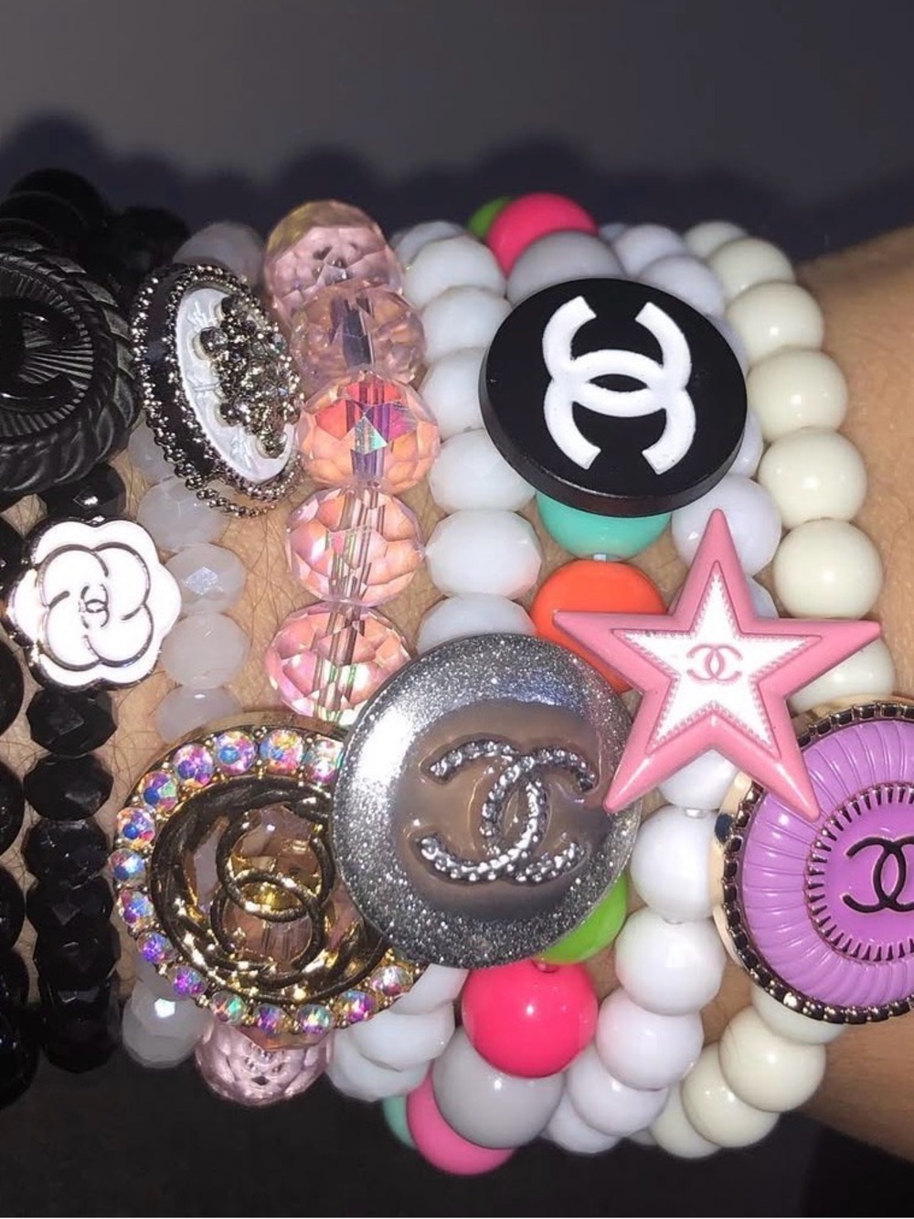 Repurpose authentic Chanel buttons